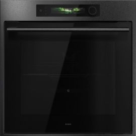 ASKO OTP66BSH 60cm Multifunctional Built In Single Oven with Pyrolytic cleaning - Black Steel