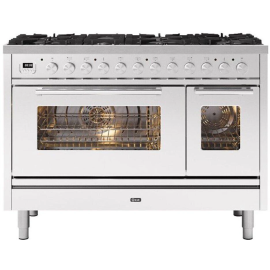Ilve Roma P127WE3 120cm Dual Fuel Range Cooker - Stainless Steel