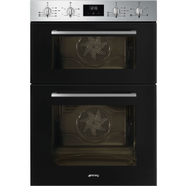 Smeg Cucina DOSF400B Double Built In Electric Oven