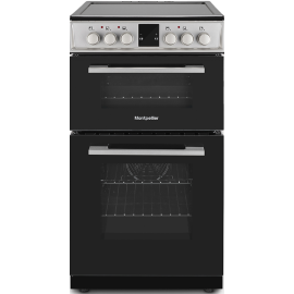 Montpellier MDOC50FS 50cm Double Ceramic Cooker in Silver