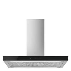 Smeg KBTI9L4VN 90cm Island Hood – BLACK