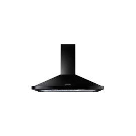 Rangemaster LEIHDC90BB Chimney Hood, 90cm, Black