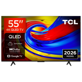 TCL 55P7L-UK 55" 4K HDR QLED Direct LED Google TV - Black
