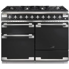 Rangemaster ELS110DFFCB/ Elise 110cm Dual Fuel Range Cooker Charcoal Black