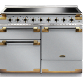 Rangemaster Elise Luxe 110 Induction Stainless Steel with Black Brass trim ELS110EISS/BE