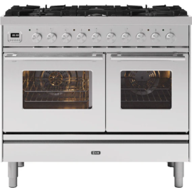 Ilve Roma PD106WE3/SS 100cm Wide Dual Fuel Range Cooker – Stainless Steel
