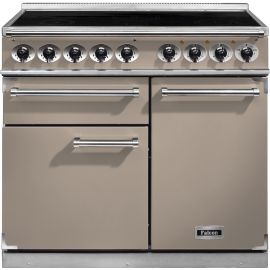 Falcon 1000 Deluxe Induction Range Cooker Fawn Nickle F1000DXEIFN/N