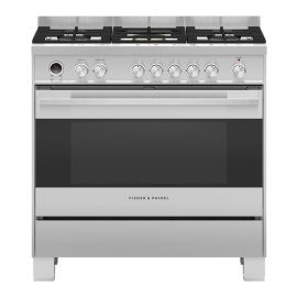 Fisher & Paykel OR90SDG6X1 90cm Dual Fuel Range Cooker with Gas Hob and Pyrolytic Cleaning - Stainless Steel