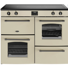 Belling 444411842 110cm Wide Farmhouse Induction Range Cooker in Cream
