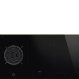 Smeg PM6954RD 90 cm Mixed Fuel Built In Hob - Black