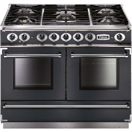 Falcon FCON1092DFSL/NM-EU 1092 Continental Dual Fuel Range Cooker Slate And Nickel Matt Pan Supports
