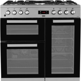 Beko KDVF90X 90cm Dual Fuel Range Cooker - Stainless Steel