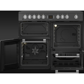 LEISURE Cookmaster CK100C210K Electric Ceramic Range Cooker - Black