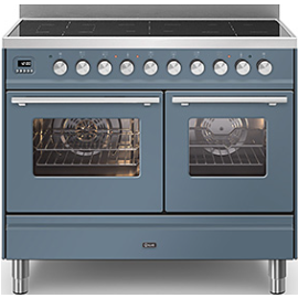 Ilve PDI106WE3/BG 100cm Wide Induction Range Cooker Blue Grey