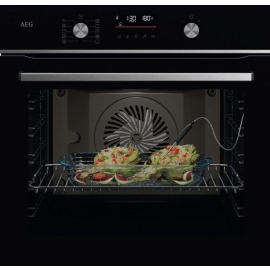 AEG GA5CB501AB Built-In Electric Single Oven - Gloss Black / Steel