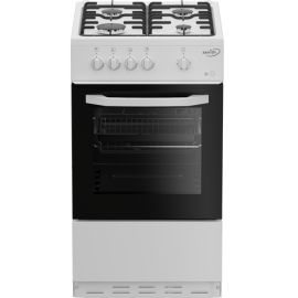 Zenith ZE501W 50cm Single Oven Gas Cooker with Gas Hob - White