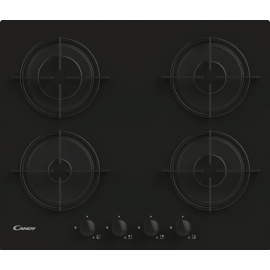 CANDY CVW6BB 60cm Knobs Gas on Glass Hob Black