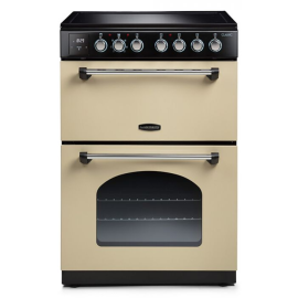 Rangemaster CLA60ECCR/C Classic Freestanding 60cm Ceramic Cooker in Cream and Chrome