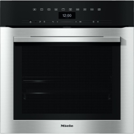 Miele ContourLine H7364BP CleanSteel Single Built In Electric Oven