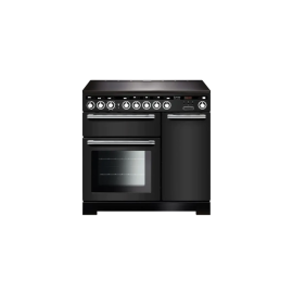 Rangemaster EDL90EICB/C Encore Deluxe 90cm Electric Induction Range Cooker Charcoal Black/Chrome