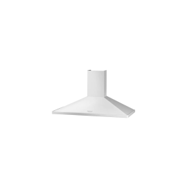 Rangemaster RMHDC110WC White with Chrome Trim 110cm Chimney Hood