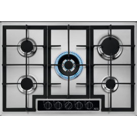 AEG HGB75420YM 75cm SlimLine Gas Hob Stainless Steel