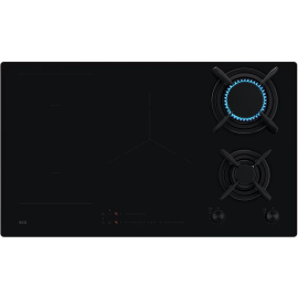 AEG HDB95623NB 90cm Dual Fuel Hob - Black
