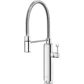 Smeg 50's Style Single Lever Mixer Tap, Chrome Chrome Detachable handshower MDF50SS