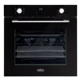 Belling BEL BEL BI603MFC BLK Single Electric Built-In Oven, Black, A Rated