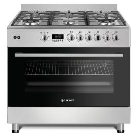 Teknix TK2SRCG90X, 90cm Gas Range Cooker, Stainless Steel