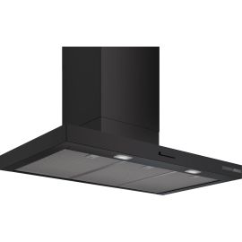 Bosch Series 4 Wall-mounted cooker hood 90 cm Matt black DWB95CC60B