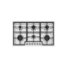 Smeg Classic PGF962 87cm Gas Hob - Stainless Steel