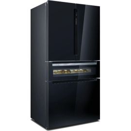 Siemens KF96RSBEA 90.5cm French GlassDoor American Style Fridge Freezer Black