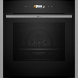 NEFF N70 Slide&Hide B54CR71N0B Built In Electric Single Oven - Stainless Steel 