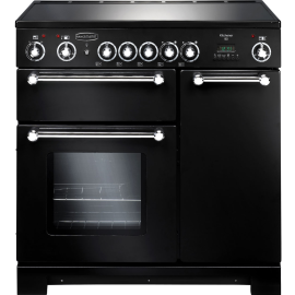 Rangemaster Kitchener 90 Electric (ceramic) Black And Chrome KCH90ECBL/C