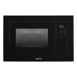 Smeg FMI120B3 Linea 20 Litre Built In Microwave with Grill in Black