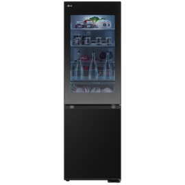 LG GBG5160CEV InstaView Fridge Freezer, 70/30 Black