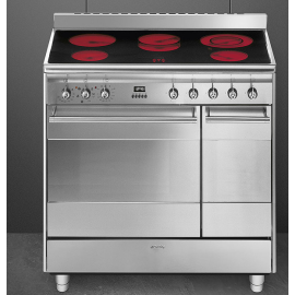 Smeg SUK92CMX9 90cm Concert Electric Range Cooker Stainless Steel