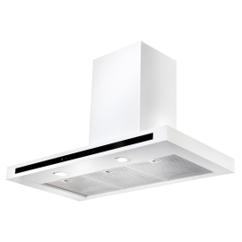 Rangemaster HLTHDS110WH 110cm Hi Lite Flat Chimney Hood – WHITE