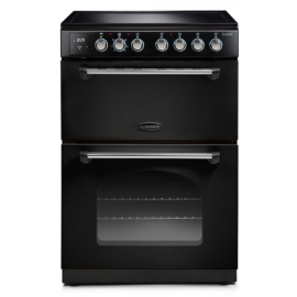 Rangemaster CLA60ECBL/C Classic Freestanding 60cm Ceramic Cooker in Black and Chrome