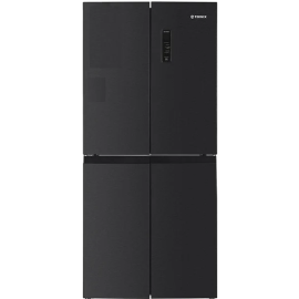 Teknix TMD18079BI, 466L Multi Door Fridge Freezer, Dark Inox