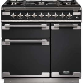 Rangemaster ELS90DFFCB Elise Charcoal Black 90cm Dual Fuel Range Cooker