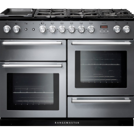 Rangemaster Nexus 110 Dual Fuel Stainless Steel And Chrome NEX110DFFSS/C