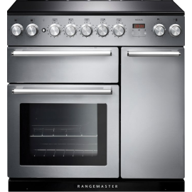 Rangemaster Nexus 90cm Induction Range Cooker Stainless Steel NEX90EISS/C
