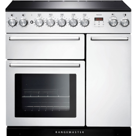Rangemaster Nexus 90cm Induction Range Cooker White NEX90EIWH/C