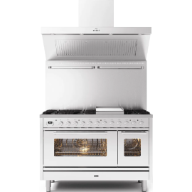 Ilve Roma P12FWE3/BG 120cm Dual Fuel Range & Fry Top Cooker Blue Grey