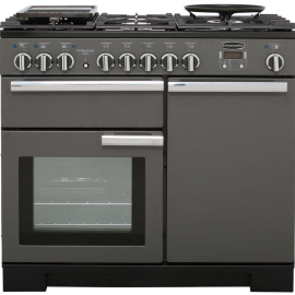 Rangemaster PDL100DFFSL/C Professional Deluxe 100 Dual Fuel Slate And Chrome
