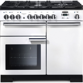 Rangemaster PDL100DFFWH/C Professional Deluxe White with Chrome trim