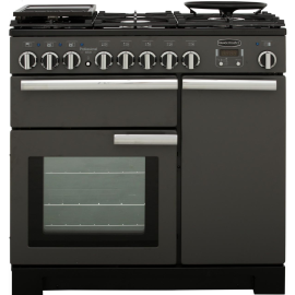 Rangemaster Professional Deluxe 90 Slate And Chrome PDL90DFFSL/C 