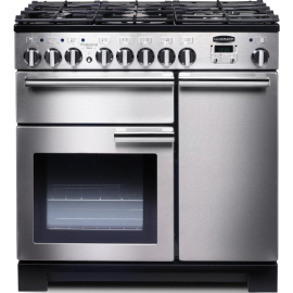 Rangemaster Professional Deluxe 90 Stainless Steel And Chrome PDL90DFFSS/C 